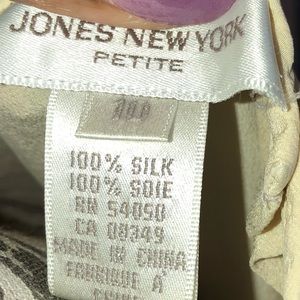 Jones New York Tops - Jones New York Button Back 100% Silk Blouse Jones New York Tops - Jones New York Button Back 100% Silk Blouse